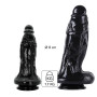 Fallo realistico gigante fisting stimolatore vaginale anale con ventosa big black