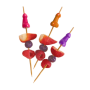 Stuzzicadenti divertenti a forma di pene multicolor per feste Super Fun Penis