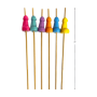 Stuzzicadenti divertenti a forma di pene multicolor per feste Super Fun Penis