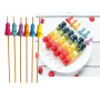 Stuzzicadenti divertenti a forma di pene multicolor per feste Super Fun Penis