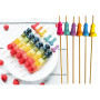 Stuzzicadenti divertenti a forma di pene multicolor per feste Super Fun Penis