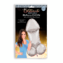 Palloncino glitterato per feste a forma di pene silver Mylar Balloon