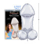 Palloncino glitterato per feste a forma di pene silver Mylar Balloon