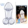 Palloncino glitterato per feste a forma di pene silver Mylar Balloon