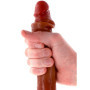 Dildo doppio realistico in silicone morbido foreskin stimolatore anale vaginale 35 cm