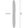 Fallo realistico doppio real skin in silicone morbido 46 cm stimolatore anale vaginale double dong
