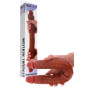 Fallo realistico doppio real skin in silicone morbido 46 cm stimolatore anale vaginale double dong