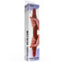 Fallo realistico doppio in silicone morbido real skin per coppie stimolatore vaginale anale 40 cm