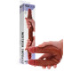 Fallo realistico doppio in silicone morbido real skin per coppie stimolatore vaginale anale 40 cm
