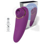Vibratore stimolatore succhia clitoride con aspirazione ricaricabile in silicone