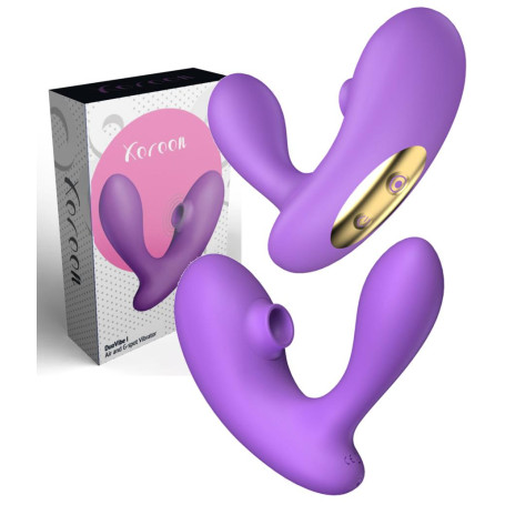 Vibratore succhia clitoride indossabile stimolatore vaginale punto-g ricaricabile Air Pressure