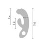 Vibratore rabbit in silicone fallo vibrante stimolatore clitoride vaginale ricaricabile