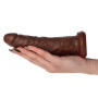 Fallo realistico morbido con ventosa 19,5 cm pene finto stimolatore anale vaginale sextoys