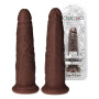 Fallo realistico morbido con ventosa 19,5 cm pene finto stimolatore anale vaginale sextoys