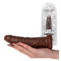 Fallo realistico morbido con ventosa 19,5 cm pene finto stimolatore anale vaginale sextoys
