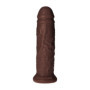 Fallo realistico con ventosa dildo morbido anale vaginale 21,5 cm