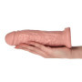 Fallo realistico pene finto morbido con ventosa stimolatore anale vaginale