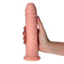 Fallo realistico morbido stimolatore anale vaginale pene finto con ventosa 24 cm