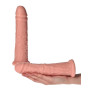 Fallo realistico morbido stimolatore anale vaginale pene finto con ventosa 24 cm