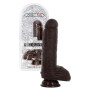 Fallo realistico pene finto morbido XXL con testicoli stimolatore anale vaginale sextoys