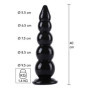 Buttplug Balls XXXL fallo gigante liscio dilatatore anale 40 cm black
