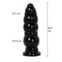 Buttplug Balls XL dilatatore anale gigante black 24,5 cm