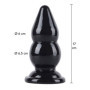 Buttplug Balls dilatatore anale dildo liscio nero Extreme large