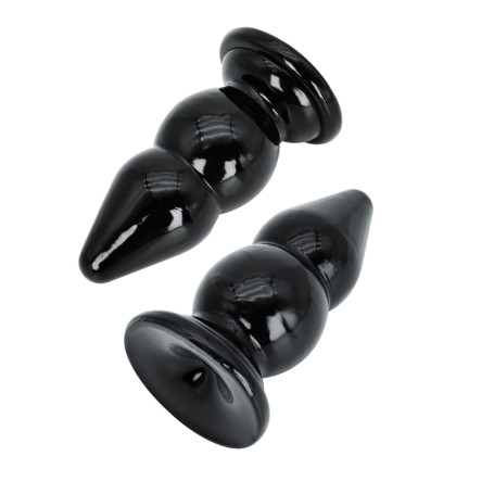 Buttplug Balls dilatatore anale dildo liscio nero Extreme large