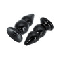 Buttplug Balls dilatatore anale dildo liscio nero Extreme large