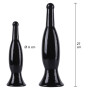 Buttplug anale fallo liscio nero dilatatore anale big 27 cm