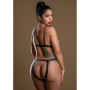 Completo intimo erotico set 2 pz reggiseno e slip aperto donna