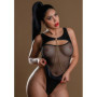 Body erotico trasparente con catena completo intimo sexy donna