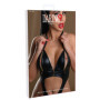 Bodysuit sexy reggiseno con zip effetto wetlook perizoma erotico donna