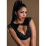 Set erotico reggiseno e perizoma in pizzo intimo sexy wetlook 2 pz