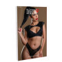 Set erotico reggiseno e perizoma in pizzo intimo sexy wetlook 2 pz