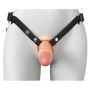Fallo realistico indossabile pene strap-on 6" stimolatore vaginale anale in silicone