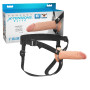 Fallo realistico indossabile pene strap-on 6" stimolatore vaginale anale in silicone