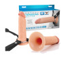 Fallo realistico indossabile pene strap-on 6" stimolatore vaginale anale in silicone