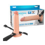 Fallo realistico pene indossabile strap-on 7" stimolatore vaginale anale in silicone morbido