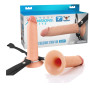 Fallo realistico pene indossabile strap-on 7" stimolatore vaginale anale in silicone morbido