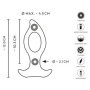 Plug con Telecomando Anale con buco