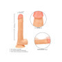 Dildo realistico con testicoli stimolatore anale vaginale pene finto morbido