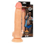 Dildo realistico con testicoli stimolatore anale vaginale pene finto morbido