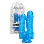 Fallo realistico jelly doppio con ventosa stimolatore anale vaginale morbido