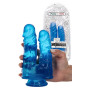 Fallo realistico jelly doppio con ventosa stimolatore anale vaginale morbido