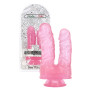 Dildo doppio realistico jelly con ventosa fallo morbido stimolatore anale vaginale 17,5 cm
