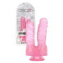 Dildo doppio realistico jelly con ventosa fallo morbido stimolatore anale vaginale 17,5 cm