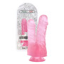 Dildo doppio realistico jelly con ventosa fallo morbido stimolatore anale vaginale 17,5 cm