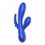 Vibratore Tripla Stimolazione Clitoride Anale Vaginale