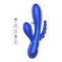 Vibratore Tripla Stimolazione Clitoride Anale Vaginale